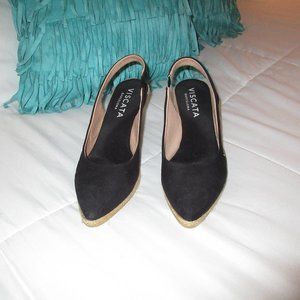 Lloret women's espadrille pointed toe wedge pumps